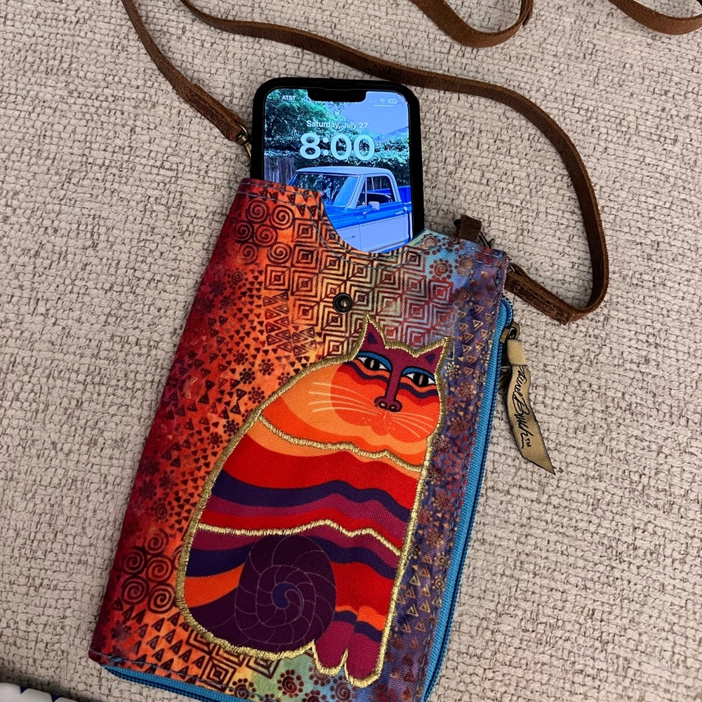Laurel Burch Crossbody Cellphone Purse
